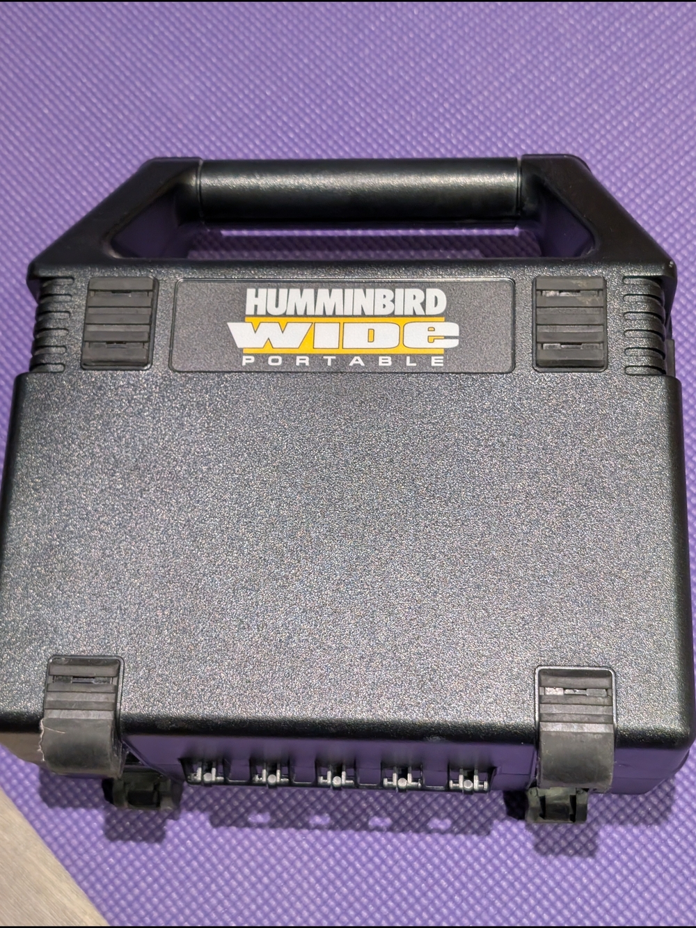 Hummingbird Wide Portable Black Hard Plastic Carry Case